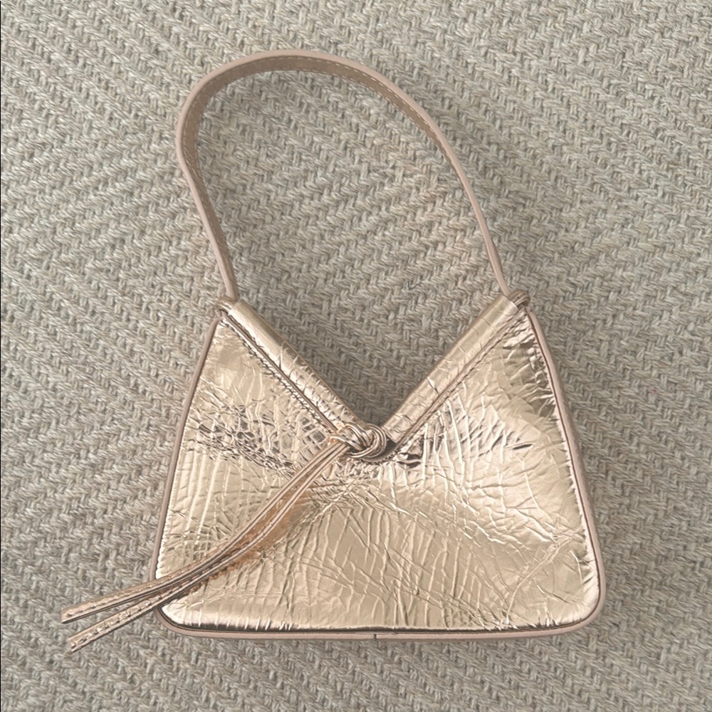 Reformation Mini Chiara Convertible Bag -  Rose Gold